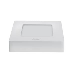 Painel de Led Avant Quadrado de Sobrepor 24W 3000K Luz Amarela