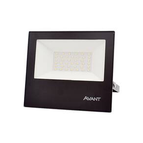 Refletor Avant Led Slim Preto 50W 6500K Luz Branca