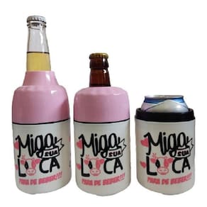 Porta Cervejalong Neck/Lata/Litrinho Miga Sua Loca