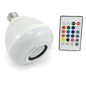 Lâmpada Led Rgb Musical Bluetooth 3W Com Alto Falante