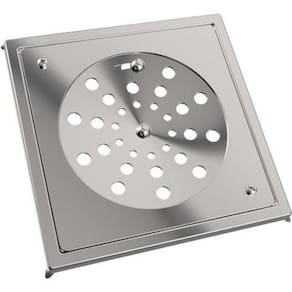 Grelha Quadrada Inox 100X100Mm Com Tampa E Caixilho Blukit