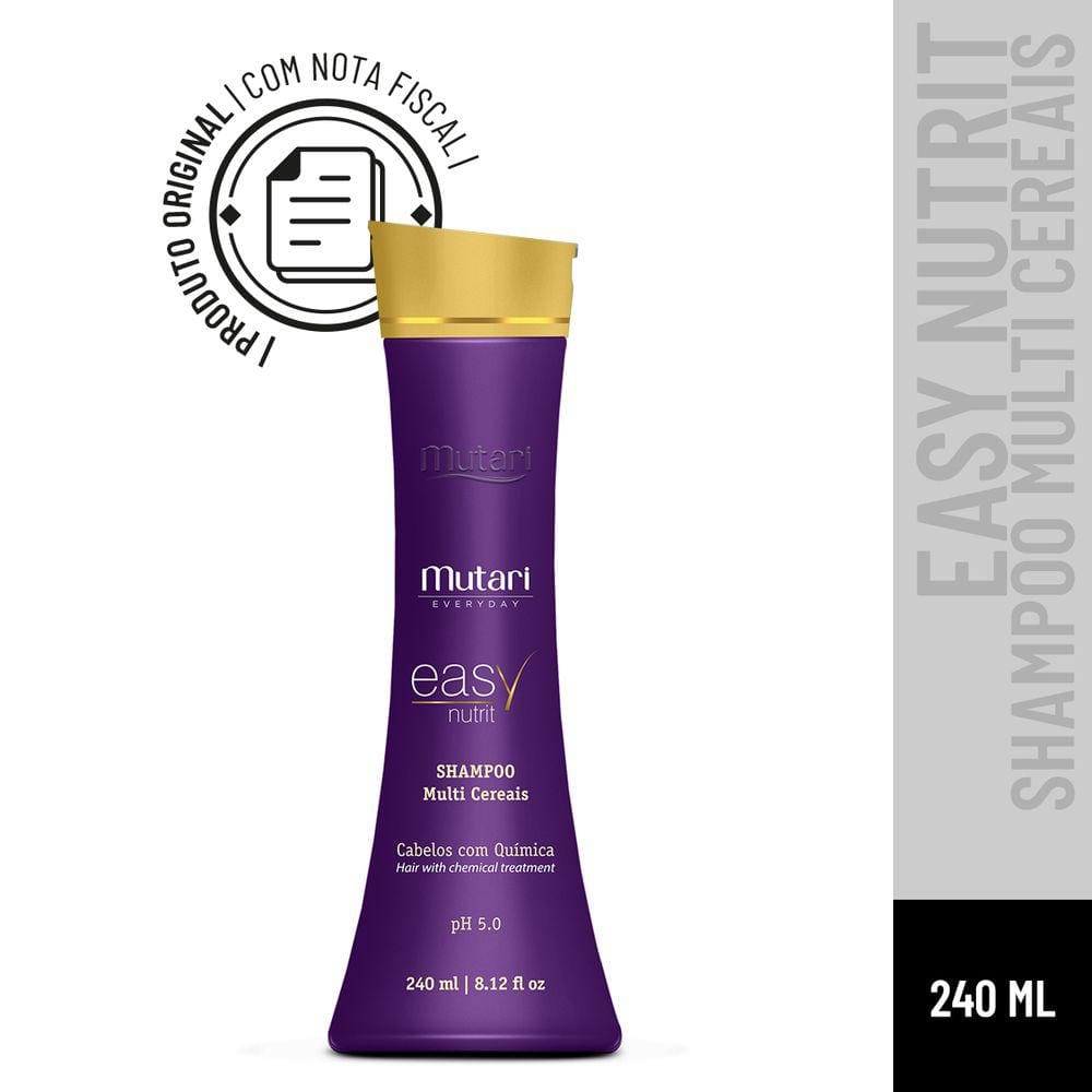 Shampoo Multi Cereais Mutari - Easy Nutrit 240 ml
