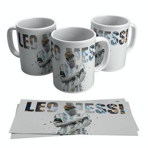 Caneca Leo Messi Jogador Argentino Do Barcelona 325ml
