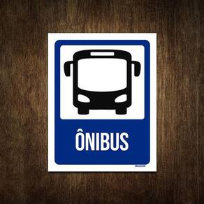 Placa De Sinalização - Ônibus 27X35