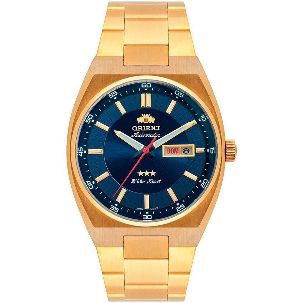 Relógio Orient Automático 469GP087F D1KX Dourado E Azul