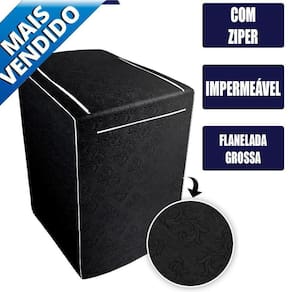 Capa Para Máquina De Lavar Electrolux Brastemp Consul Preta