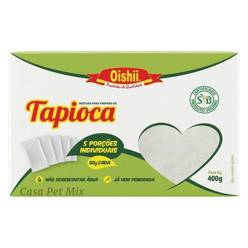 Tapioca Sache Goma Para Receita Oishii 400g Tradicional Top Casas Bahia