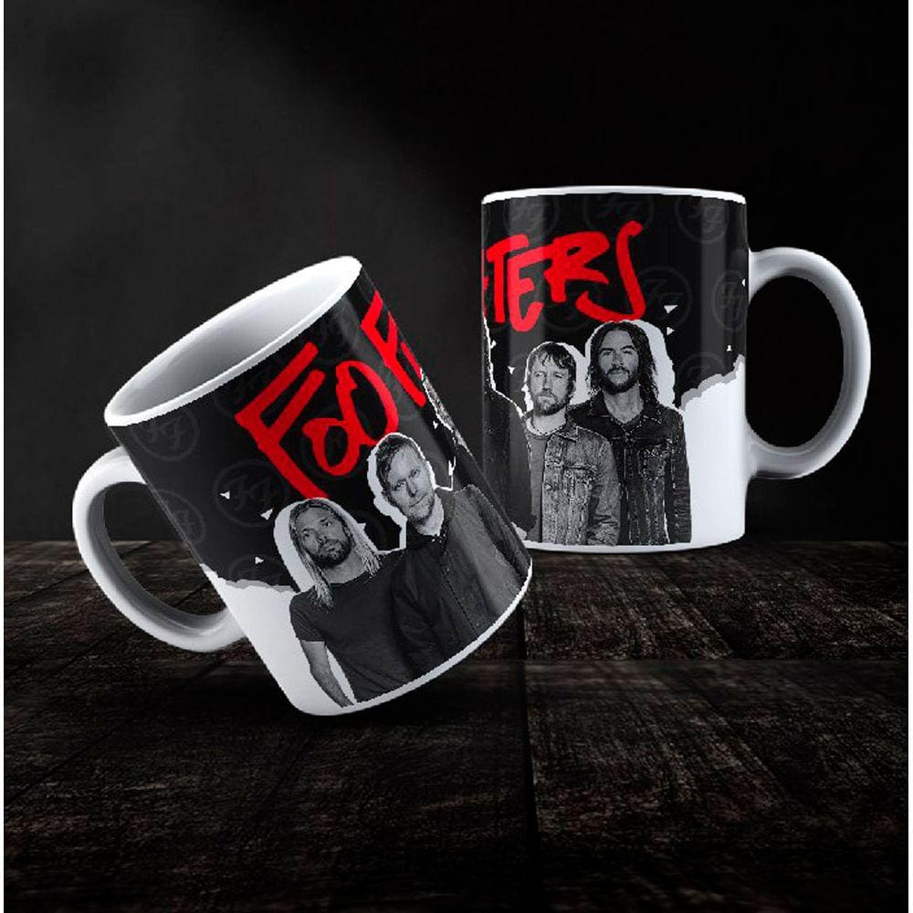 Caneca Cerâmica Rock Foo Figthers