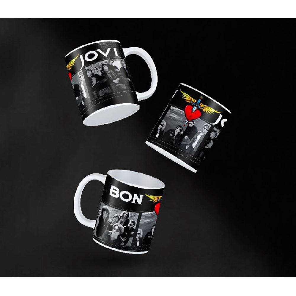 Caneca Cerâmica Rock Bon Jovi