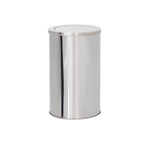 Lixeira De Aço Inox 24X40 20 Litros Basculante - Binnox