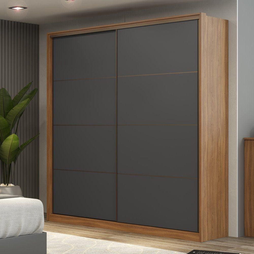 Guarda Roupa Solteiro 2 Portas Flex Belga II Demartêz