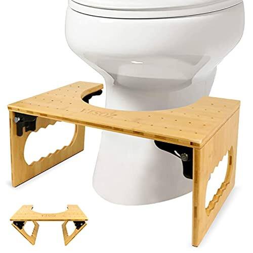 ZOSTA Squatting Toilet Stool, Bambu Toilet Black Friday