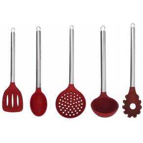 Jogo de Utensílios Silicone 5 Peças Premium - Yazi