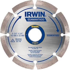 Disco Diamantado Segmentado 110Mm X 20Mm - Irwin