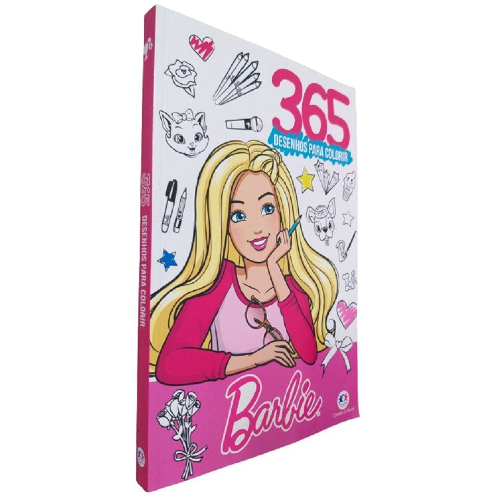 Livro Infantil 365 Atividades Barbie Para Pintar