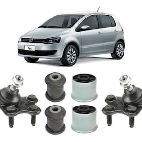 Kit 4 Bucha Maior Menor Pivô Bandeja Dianteira Fox 11 12 13