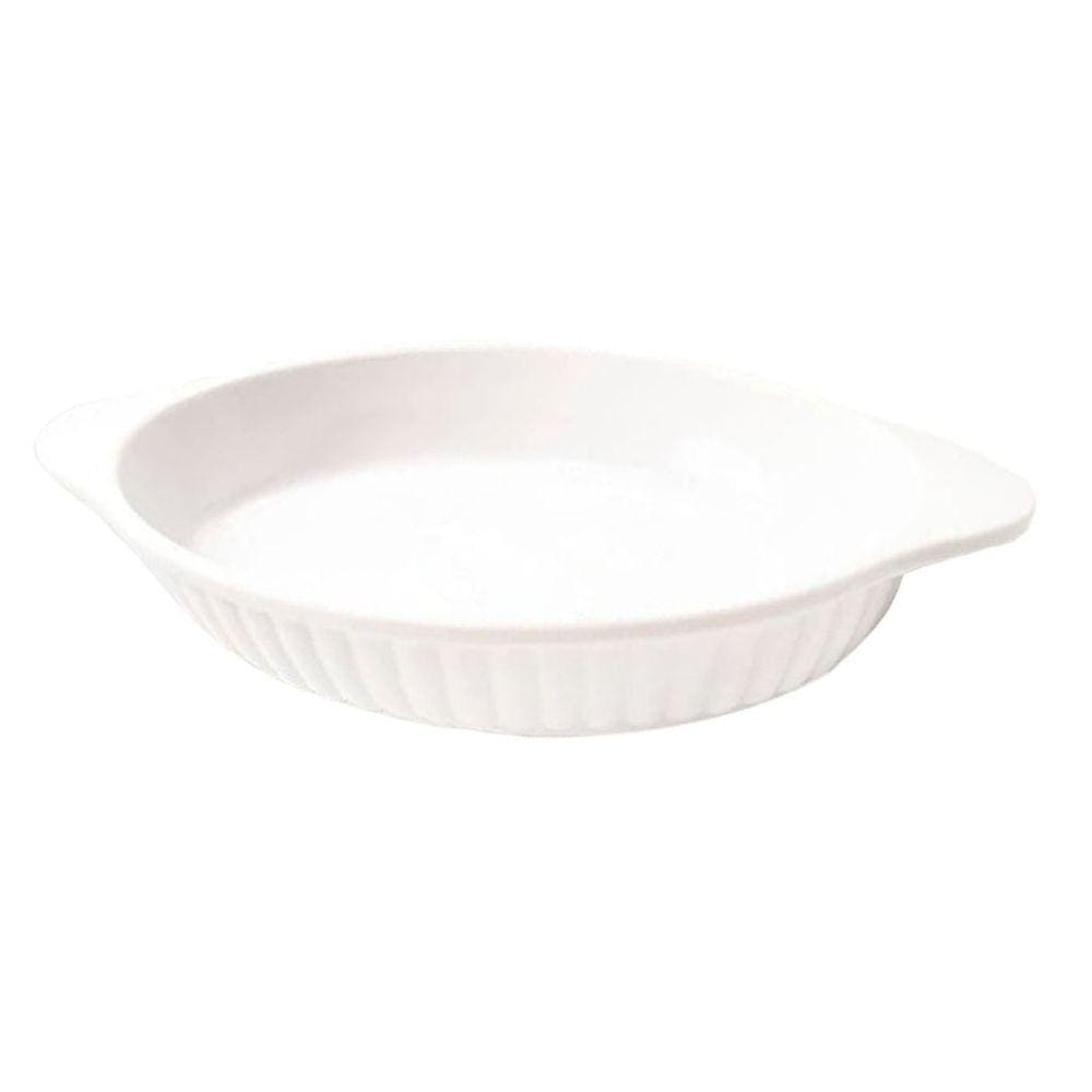 Travessa Melamina Oval Branca 550 Ml