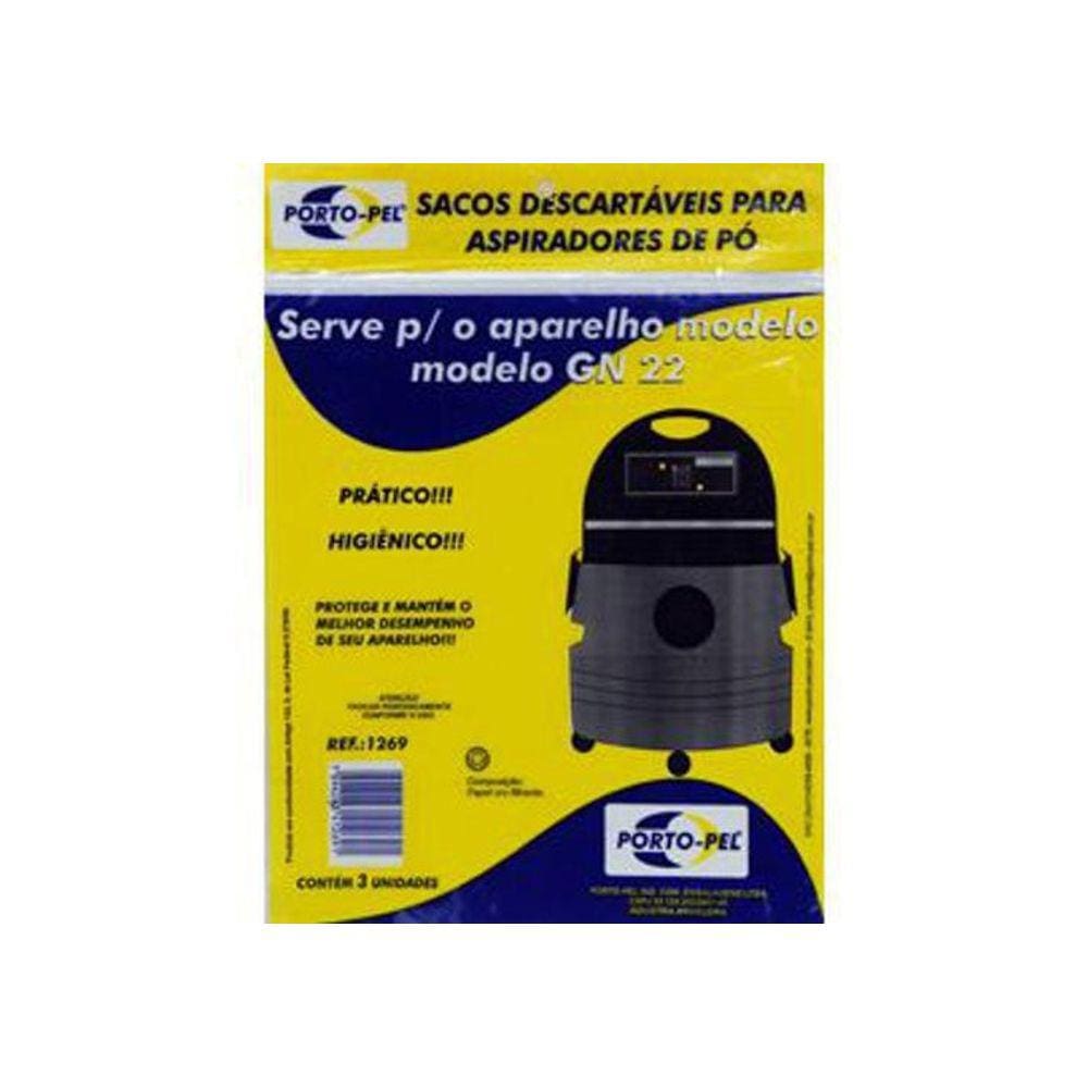 Saco Aspirador Lavor Wash Gn-22 Gn-32 Gnp-32 - 3 Un Ref.1269