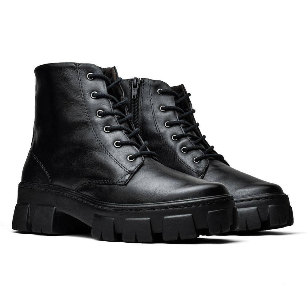 Bota caterpillar feminina cano curto