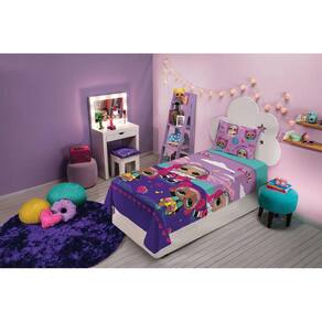 Jogo de Cama Solteiro Lepper Barbie Sereia 2 Peças Rosa - Compre