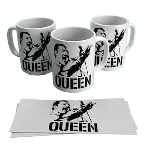 Caneca Queen Freddie Mercury Caricatura Cantor Rock 325ml