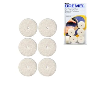 Disco De Feltro 1/2 Para Polir 6Un Micro Retífica 414 Dremel