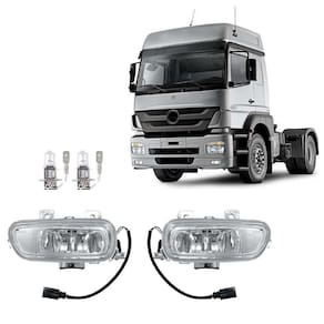 Par Farol Auxiliar Para Mercedes Axor Após 2005 Com Lampadas