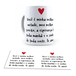 Caneca Ceramica Meu Melhor Sorriso Feliz Dia Dos Namorados