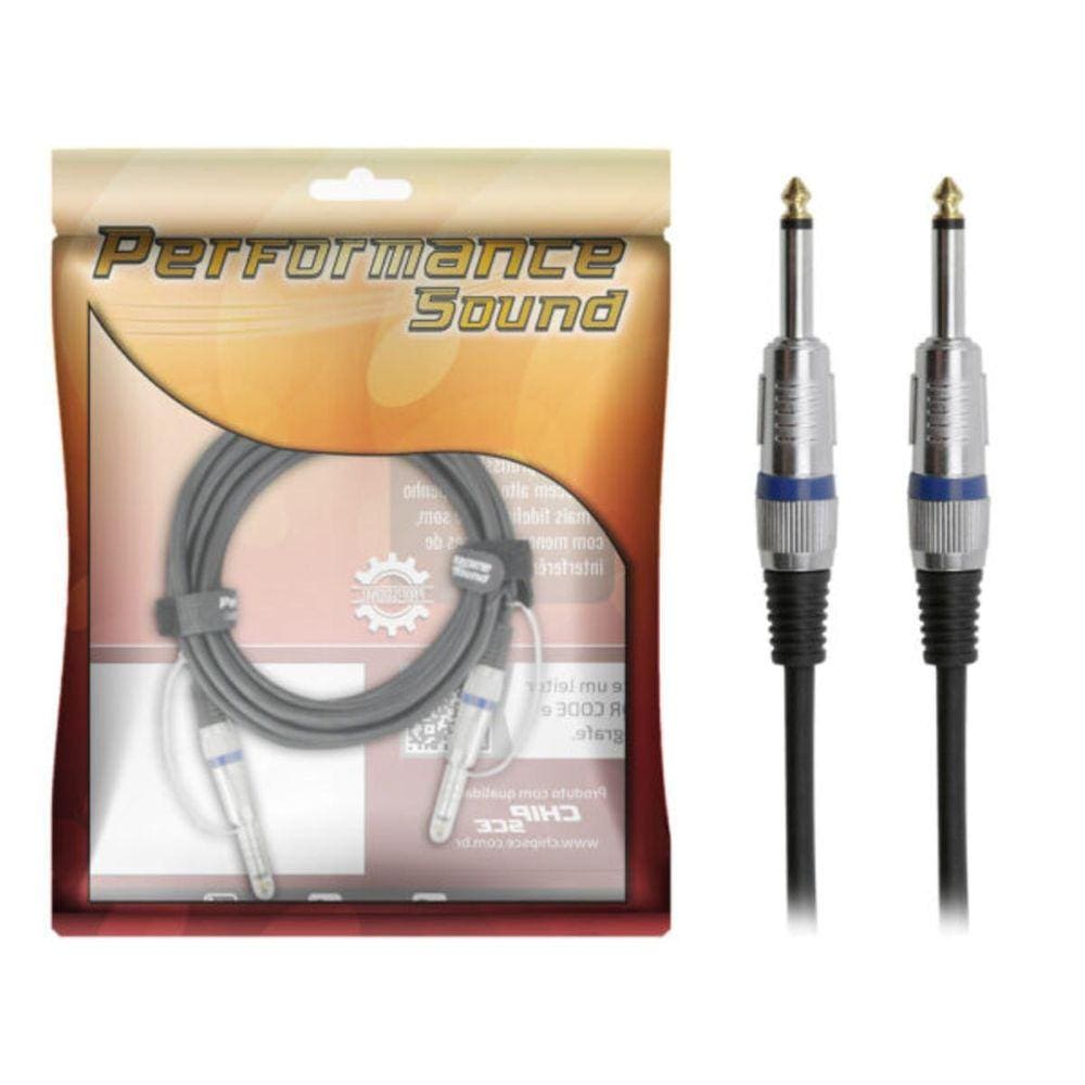 Cabo Guitarra Violão 3Mts Metros Blindado P10 X P10 Gold Pro
