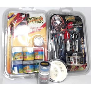 Kit Pronto Pintura Facial Tinta Pra Pintar Rosto Aniversario
