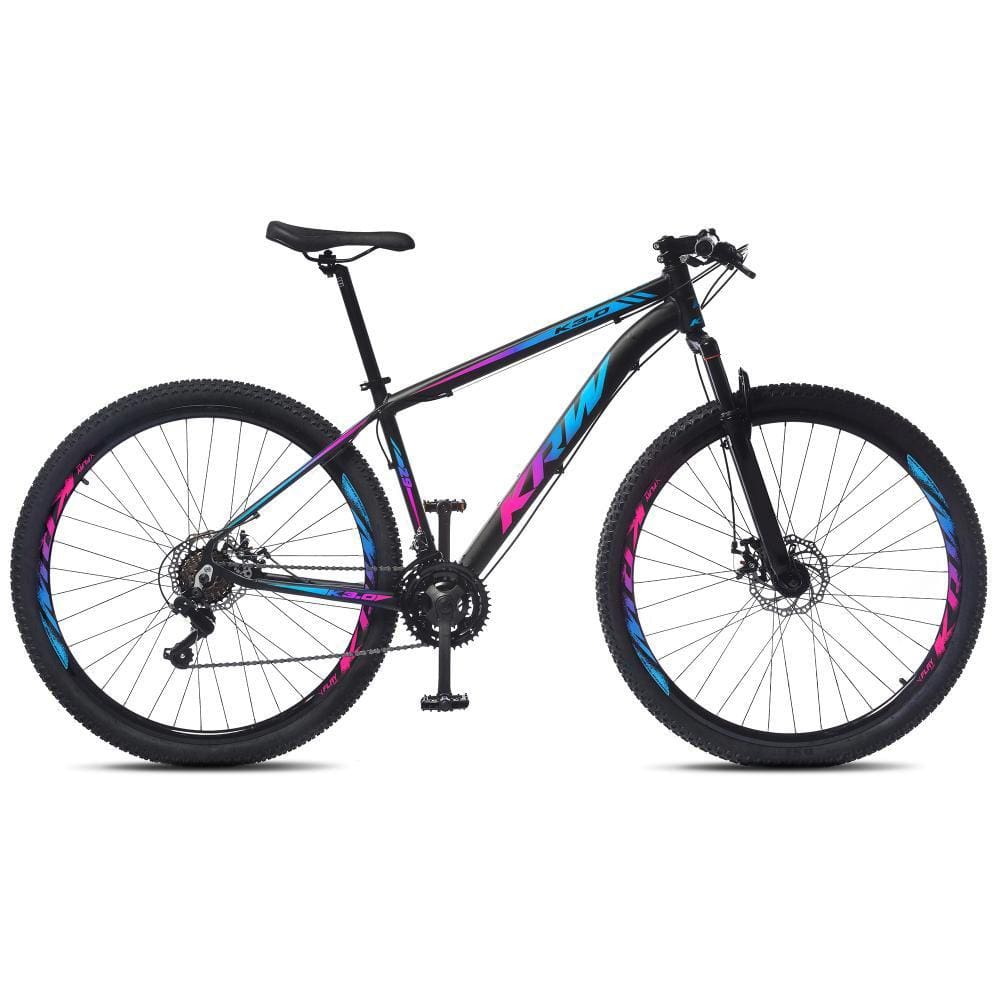Bicicleta Aro 29 KRW Alumínio Shimano TZ 24 Vel Freio a Disco Ltx SV50