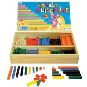 Escala Cuisenaire Completa 294 Peças De Madeira
