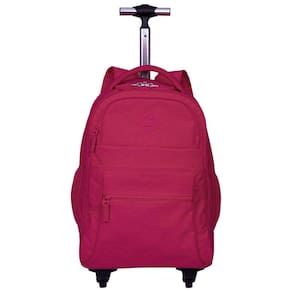 Mochila Carrinho 4 Rodas 2 Em 1 Sestini Rolling Crinkle Rosa