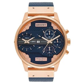 Relogio Orient Masculino Cronografo Mrsct001 D1dx Rose Couro