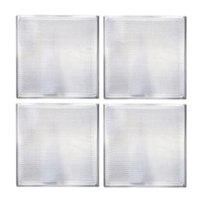 4 Assadeiras De Alumínio Perfurada 35X35 Prp004 Fc4Emv Imeca