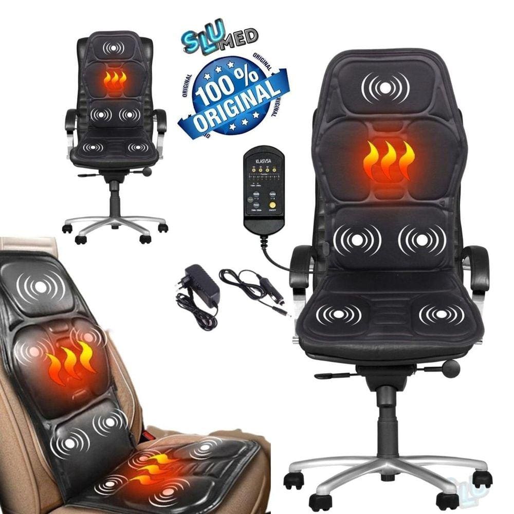 Assento Massageador Shiatsu Ultra Relaxante Costas Lombar 3D