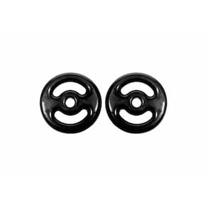 KIT Anilha Revestida 10 kg - 2 unidades de 10 kg - Preto