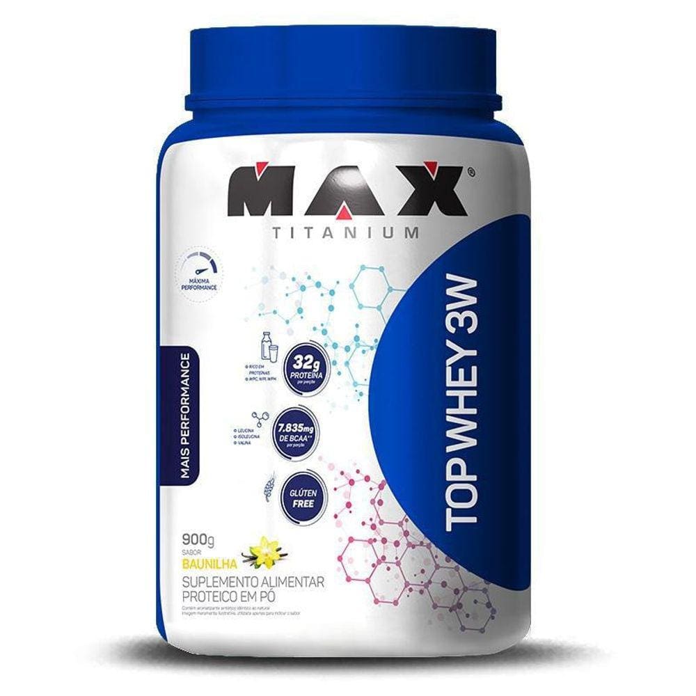 Top Whey 3W 900G + Performance Max Titanium