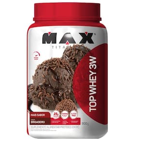 Top Whey Mais Sabor 900g Brigadeiro Max Titanium