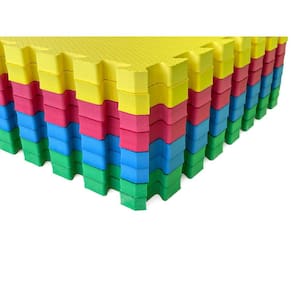 Kit 14 Tapetes Eva Bebe Infantil 50x50x2cm (20mm) - Colorido