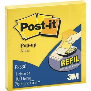 Post-IT Pop-Up Refil R330 Amarelo 76mmX76mm 100folhas 3M