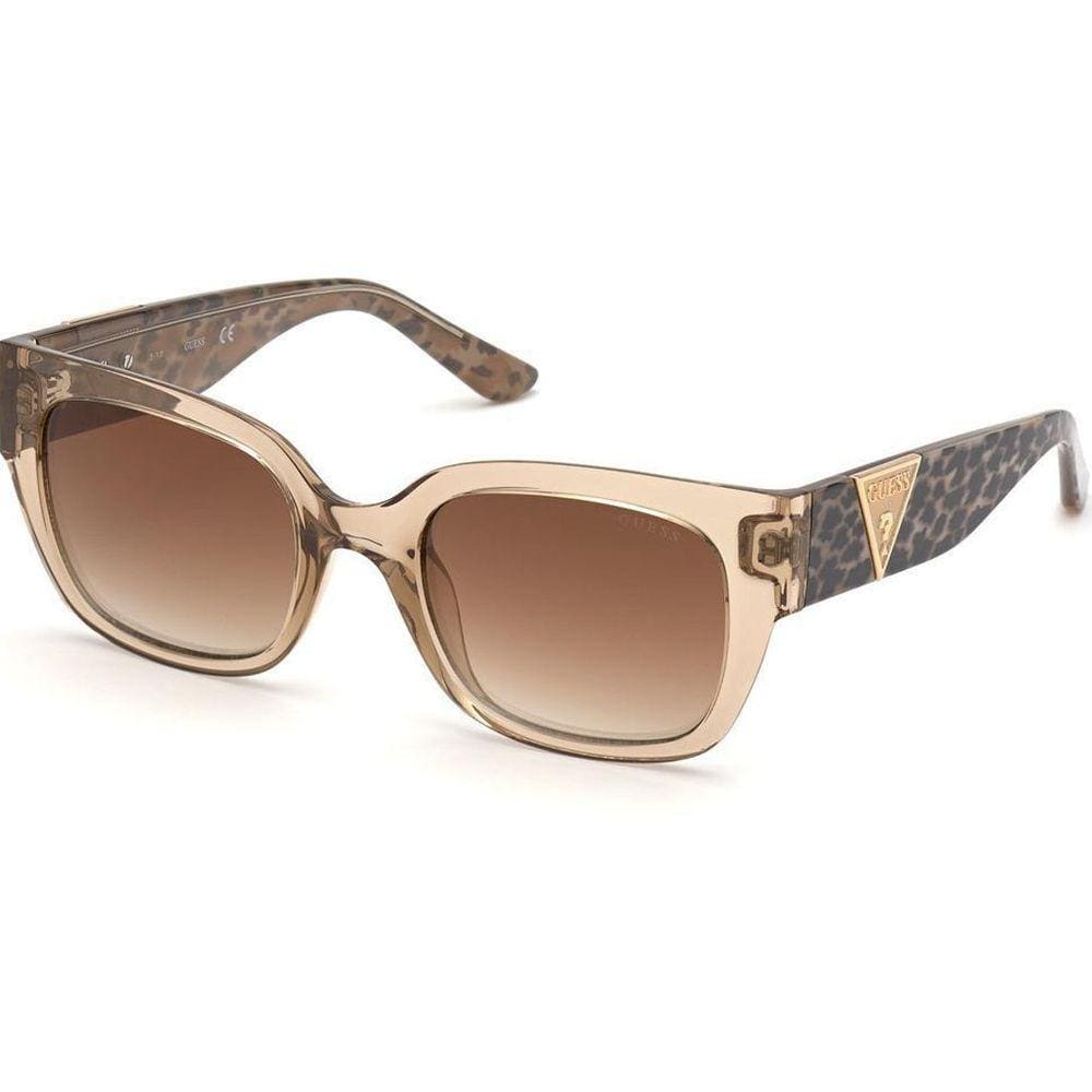 Óculos De Sol Guess Gu7742 57G Feminino Retangular Bege