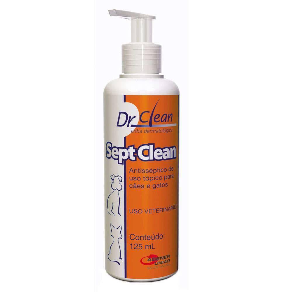 Sept clean 1 l dr clean shampoo antisseptico caes e gato agener agener