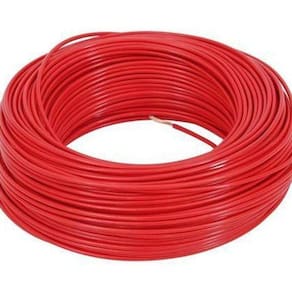 Fio Cabo Flexível 4Mm Vermelho - 50 Metros