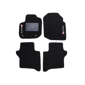 Kit Tapete Carpete Honda City 2009 Até 2014 Preto