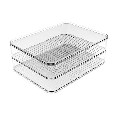 imagem-Porta Frios Duplo Transparente Clear Fresh - Ou