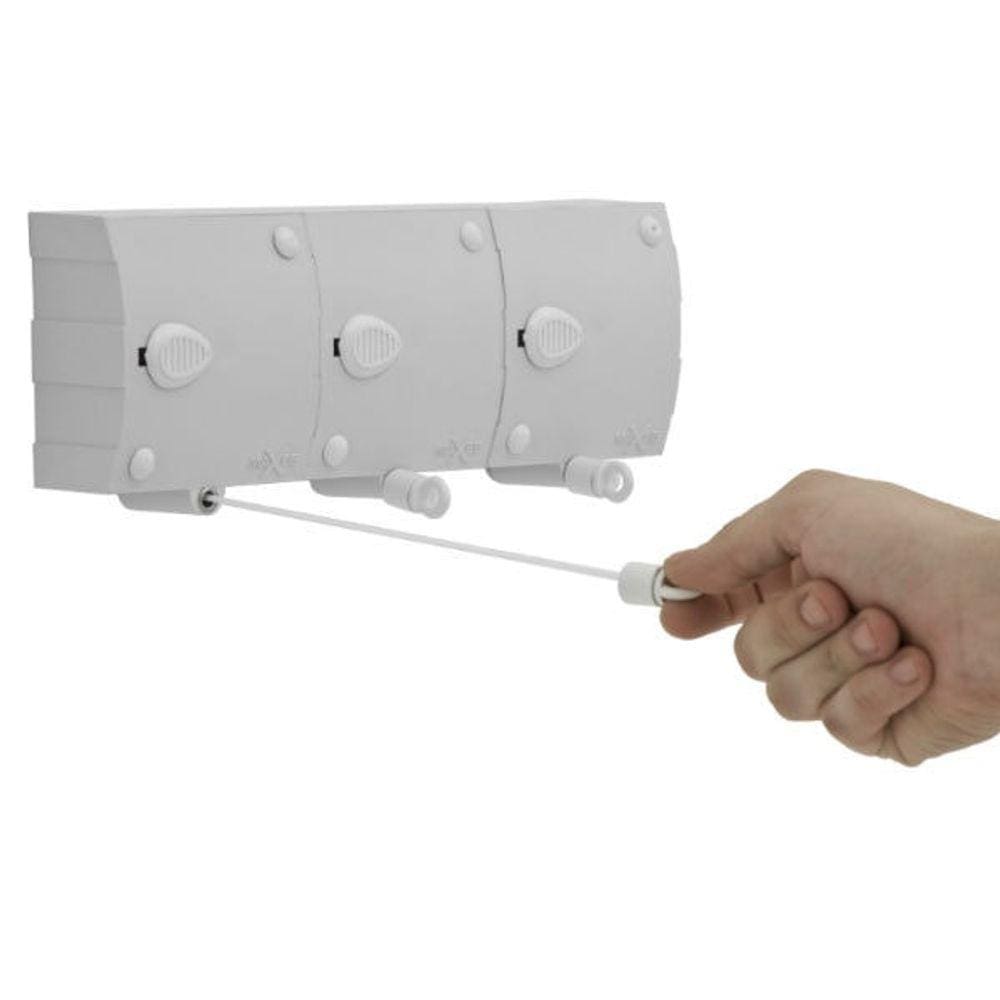 Varal Modular Recolhimento Automático com 3 Módulos e 6m