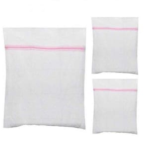 Kit 3 Sacos Cesto Protetor Roupa Evita Bolinha 1 P 1 M 1 G