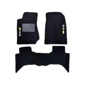 Tapete De Carpete Para Chevrolet S10 2013 Até 2019 Preto