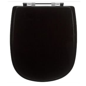 Tampa De Vaso Sanitário Laqueado Sabatini Preto Para Icasa